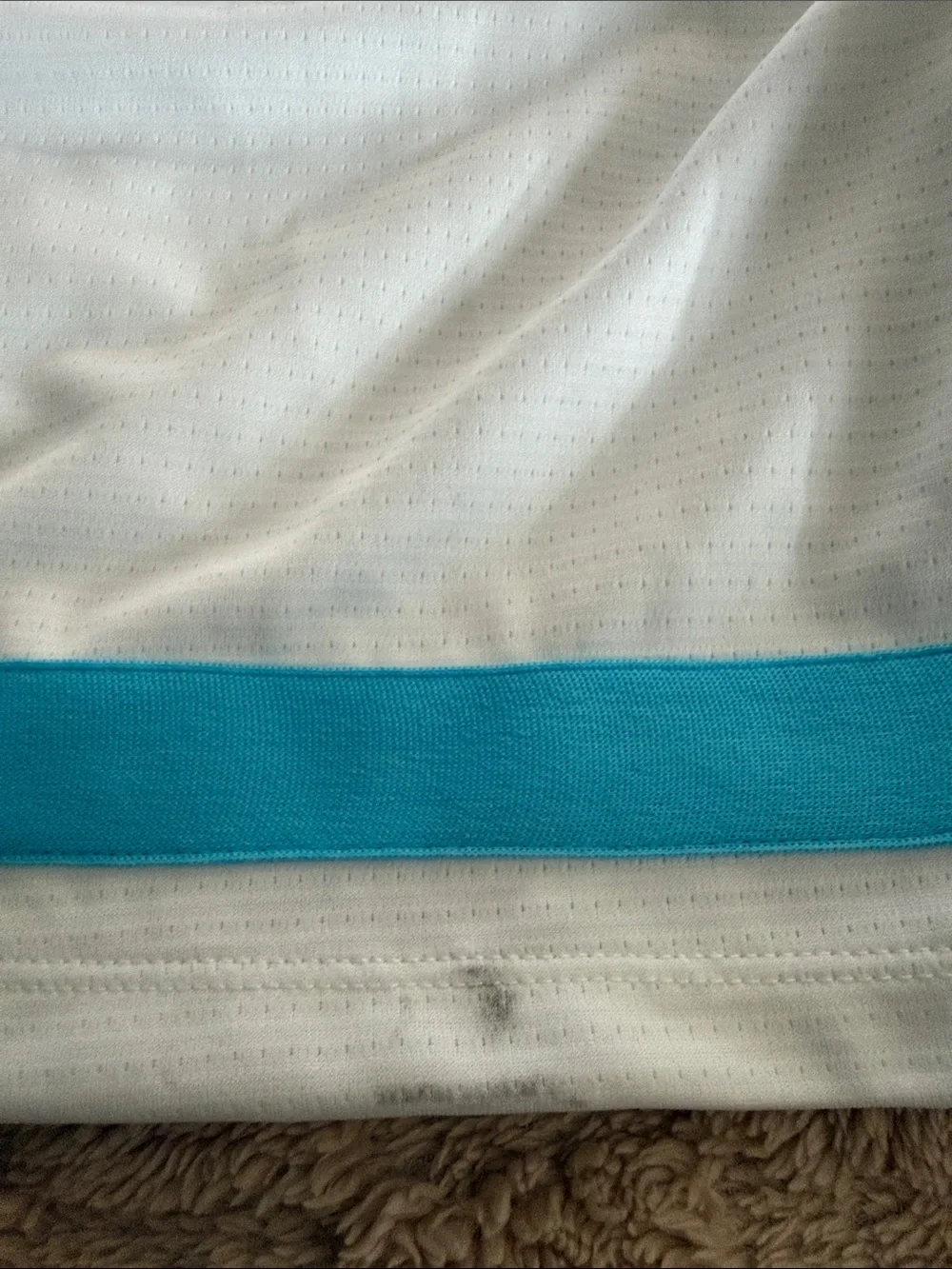 Nike Caitlin Clark White & Teal Women's Athletic Shorts with Logo